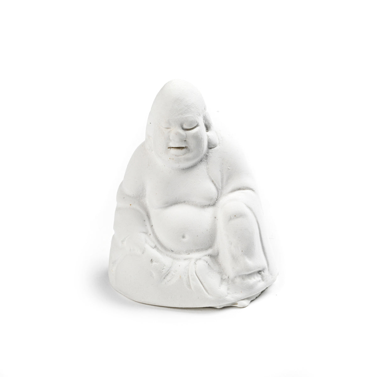Powertex • plâtre Bouddha souriant 5x5x6cm
