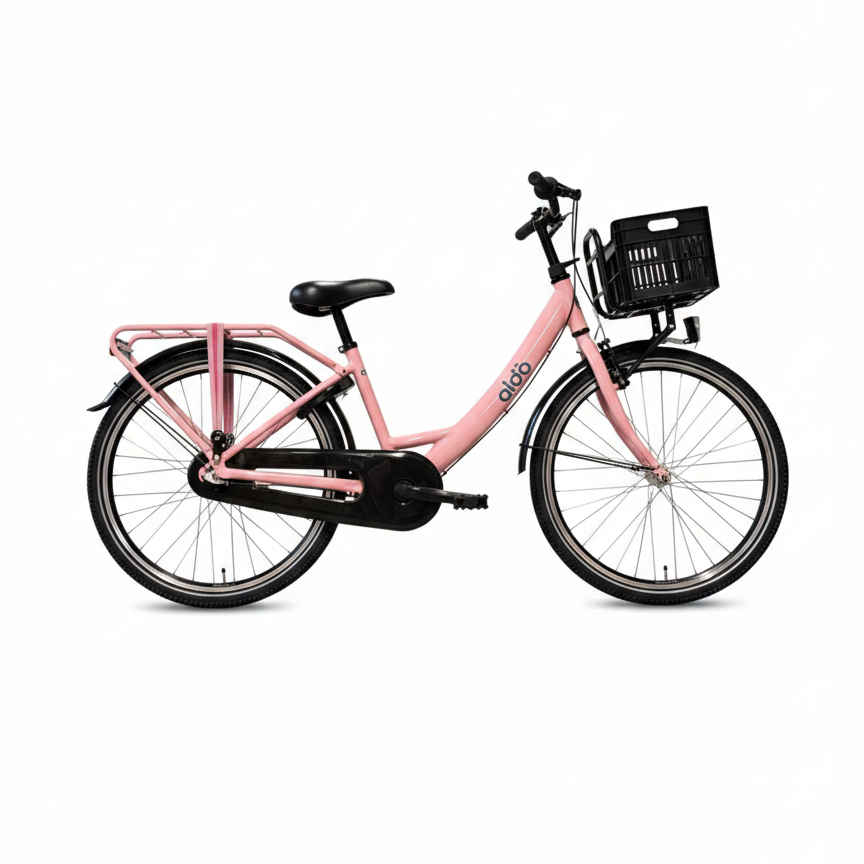 Aldo 24 pouces vélo carino aluminium 3v rose