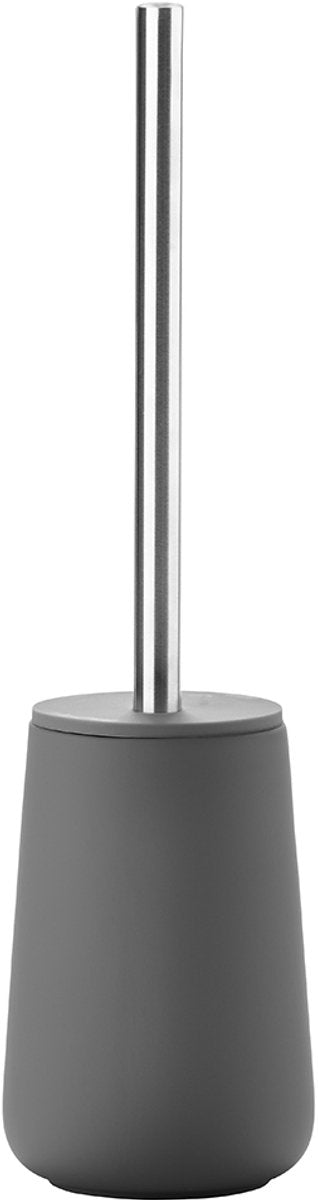 Zone denmark nova brosse de toilette avec support - brosse de toilette autoportante - accessoires de salle de bain WC - porcelaine - 37 x 10,3 cm - gris