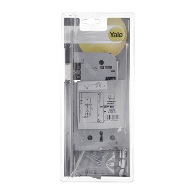 Yale 1019028 - 1 serrure double mortaise réversible a1306 50mm | 1 pièce