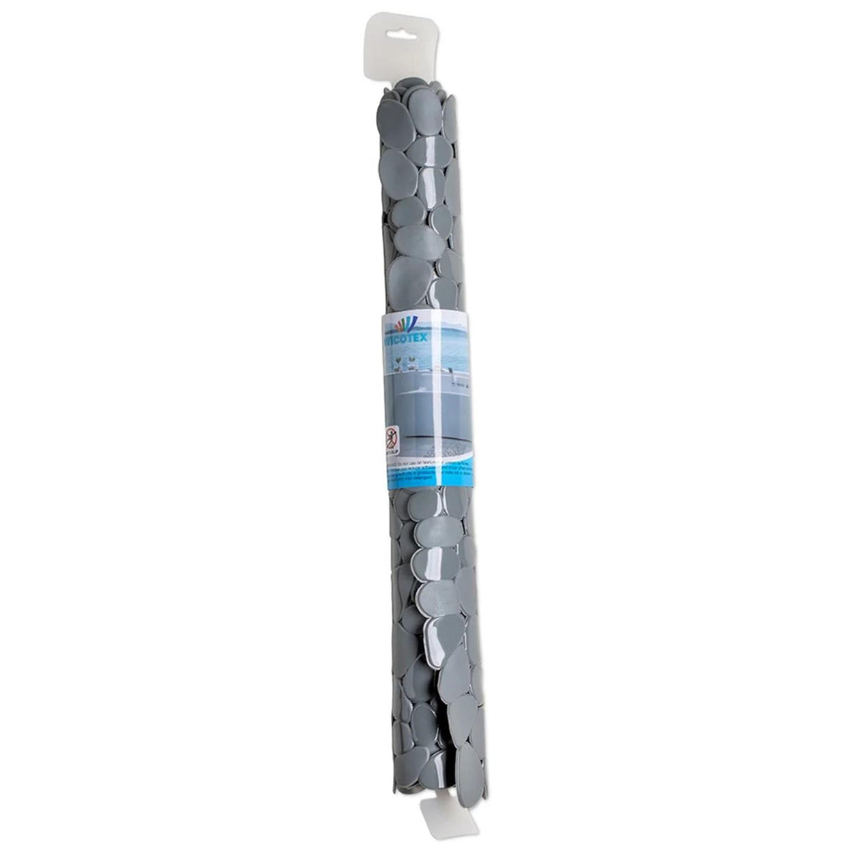 Wicotex tapis de douche pierres antidérapantes 53x53cm gris