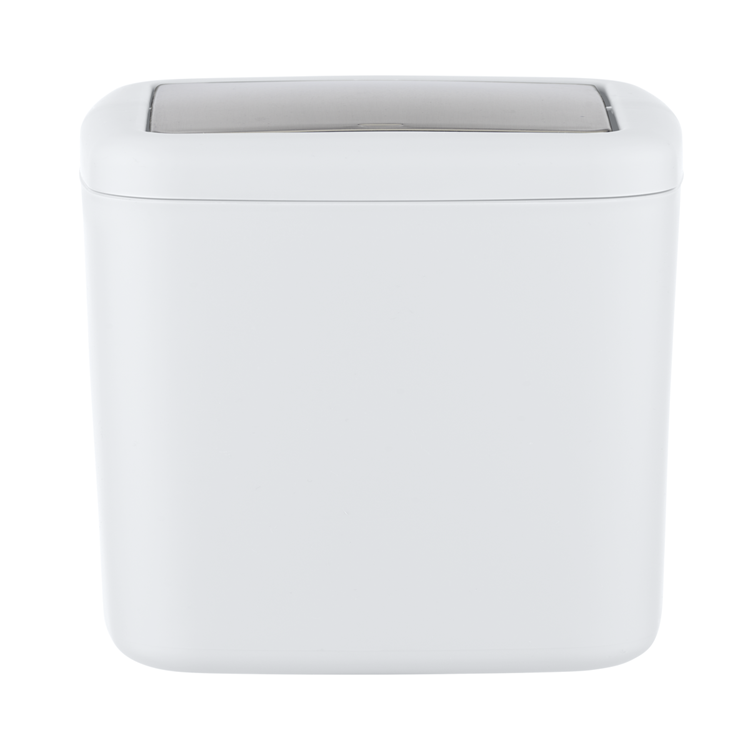 Wenko 1065668 - poubelle barc. s 3 litres blanc | 1 pièce