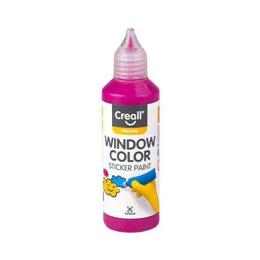 Peinture pour vitres Creall rose - 80ml