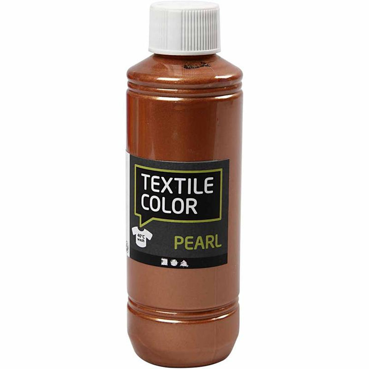 Couleur textile Creativ company, nacre, cuivre, 250 ml 1 bouteille