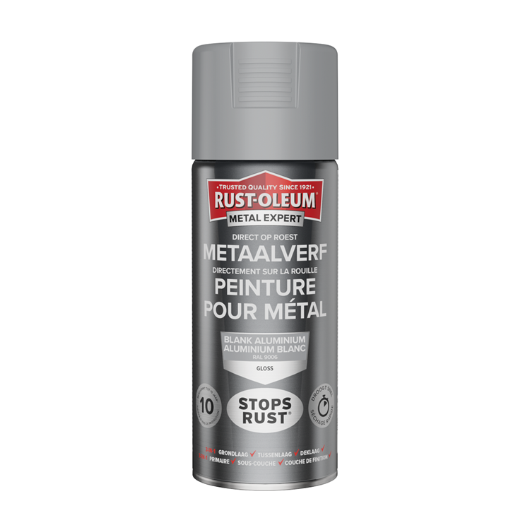 Rust-oleum 1071354 - peinture métal -hg -ral9006 -750ml expert métal | 1 pièce