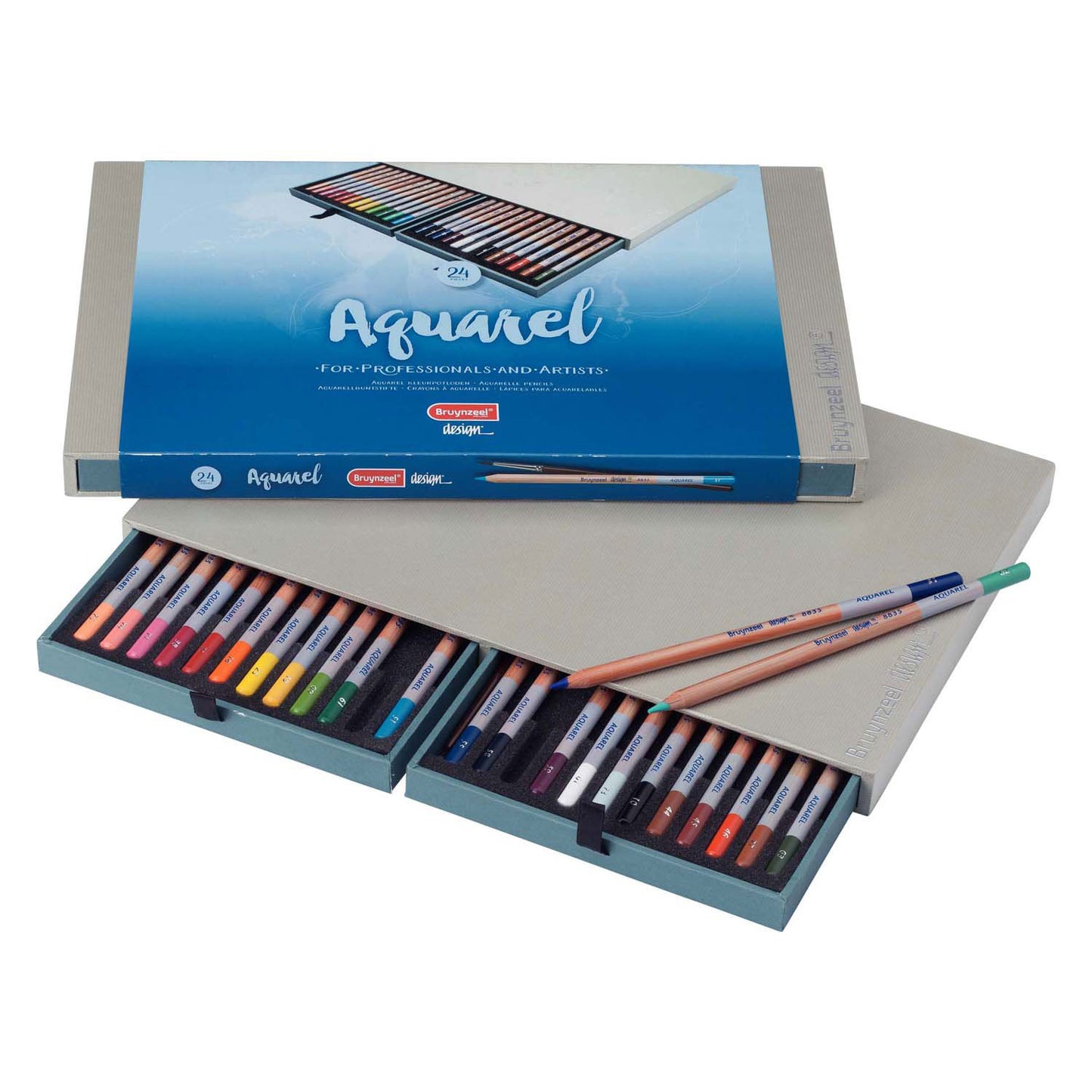 Bruynzeel Aquarel Crayons Box 24
