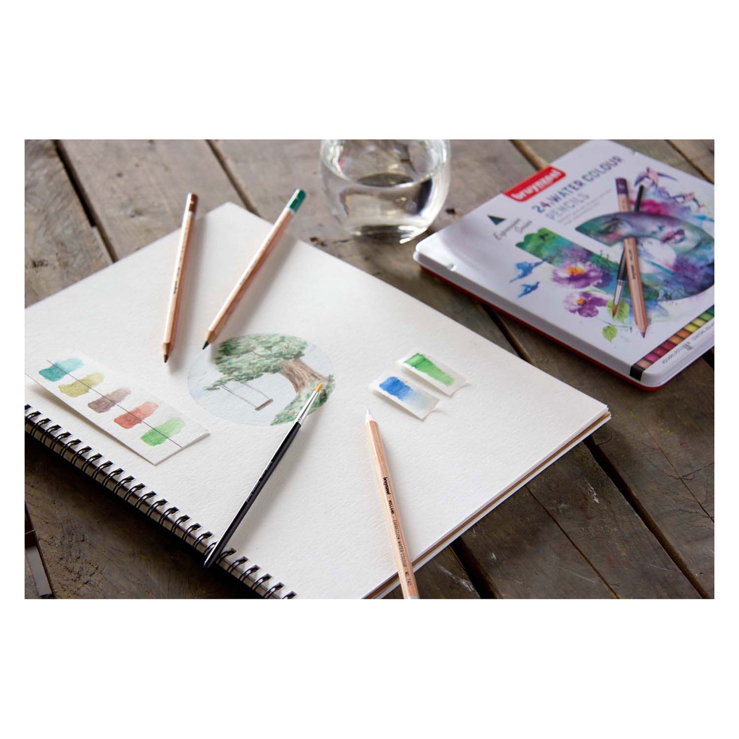 Bruynzeel Expression crayons aquarel blik 24