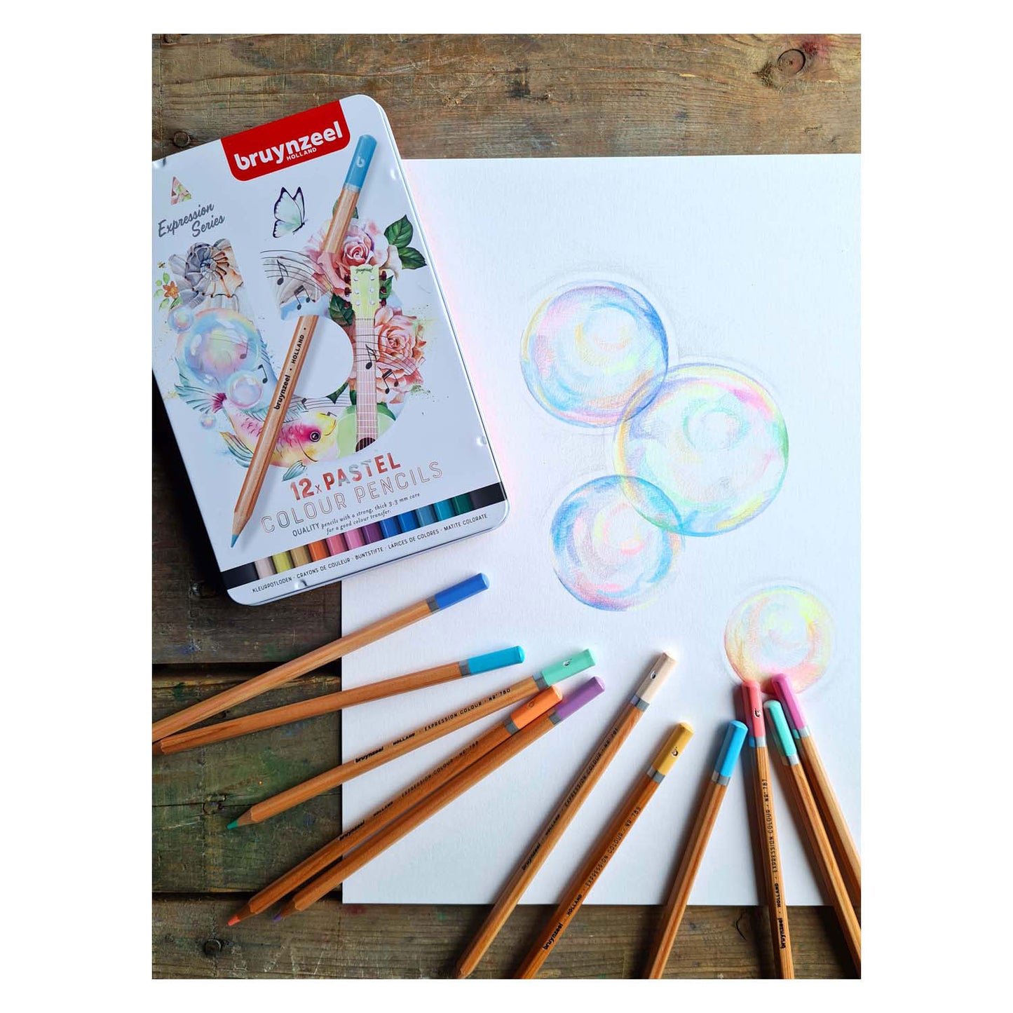 Bruynzeel Expression Couleurs pastel nuances blik 12