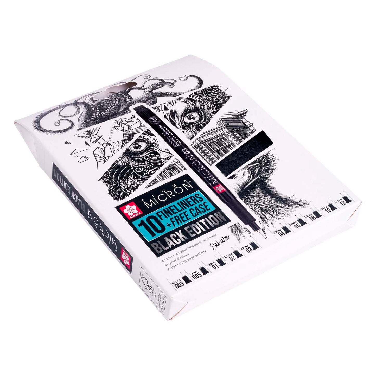 Sakura Pigma Micron Black Edition Set et Pole libre, 10e