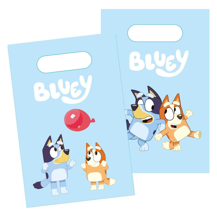 Sacs distributeurs en papier bleus, 8 pcs.