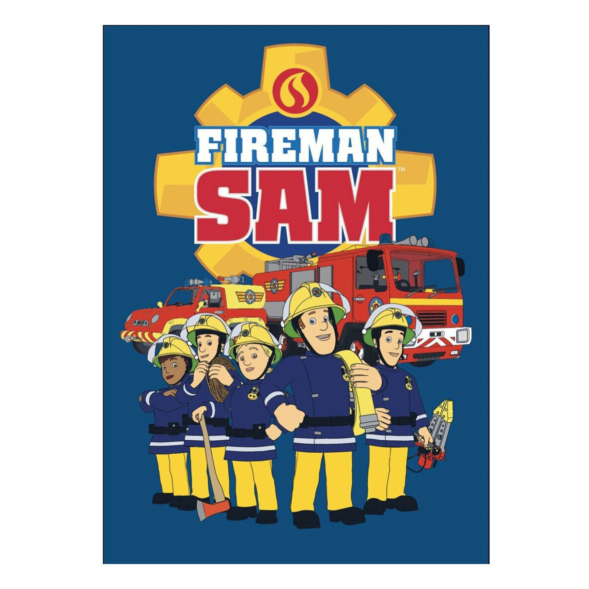 Le pompier Sam Fleece Dean Fireman Sam, 110x140cm