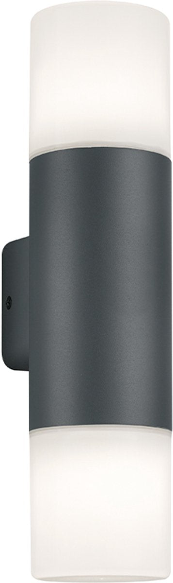 Trio hoosic - applique - anthracite - excl. 2x e27 28w - éclairage extérieur - ip44