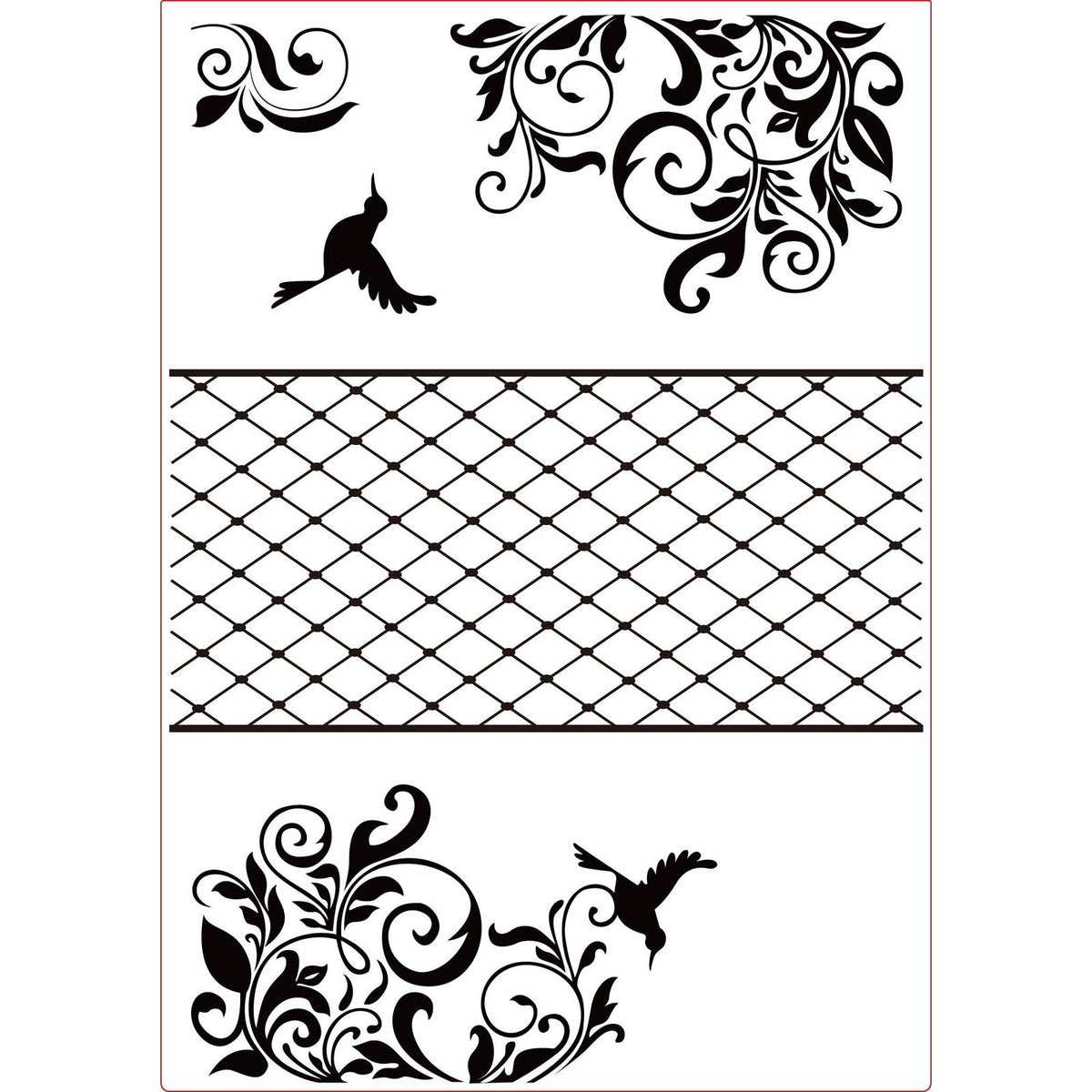 Vaessen creative • triptyque de dossier de gaufrage