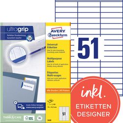 Étiquettes multifonctions avery quickpeel 5100 pièces blanches