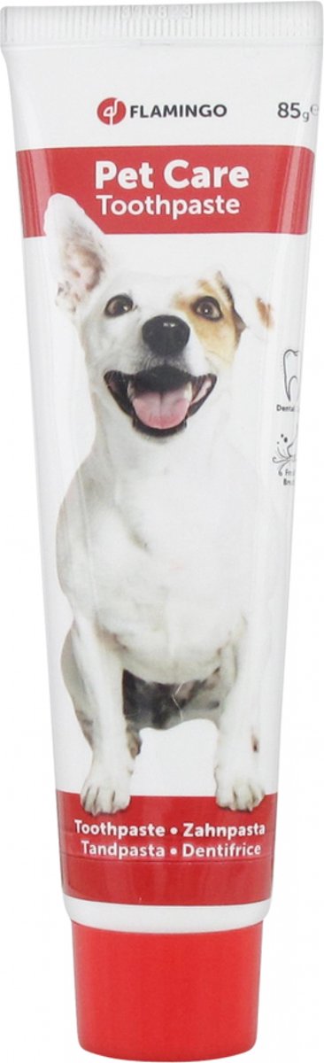 Dentifrice Flamingo pour soins des chiens - 85 grammes