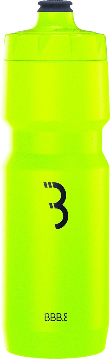 Bbb Cycling Car Tank XL Gourde Vélo de Course - Capacité 750 ML - Gourde pour vélo avec Valve à Fermeture Automatique - Jaune Fluo - Bbw-15