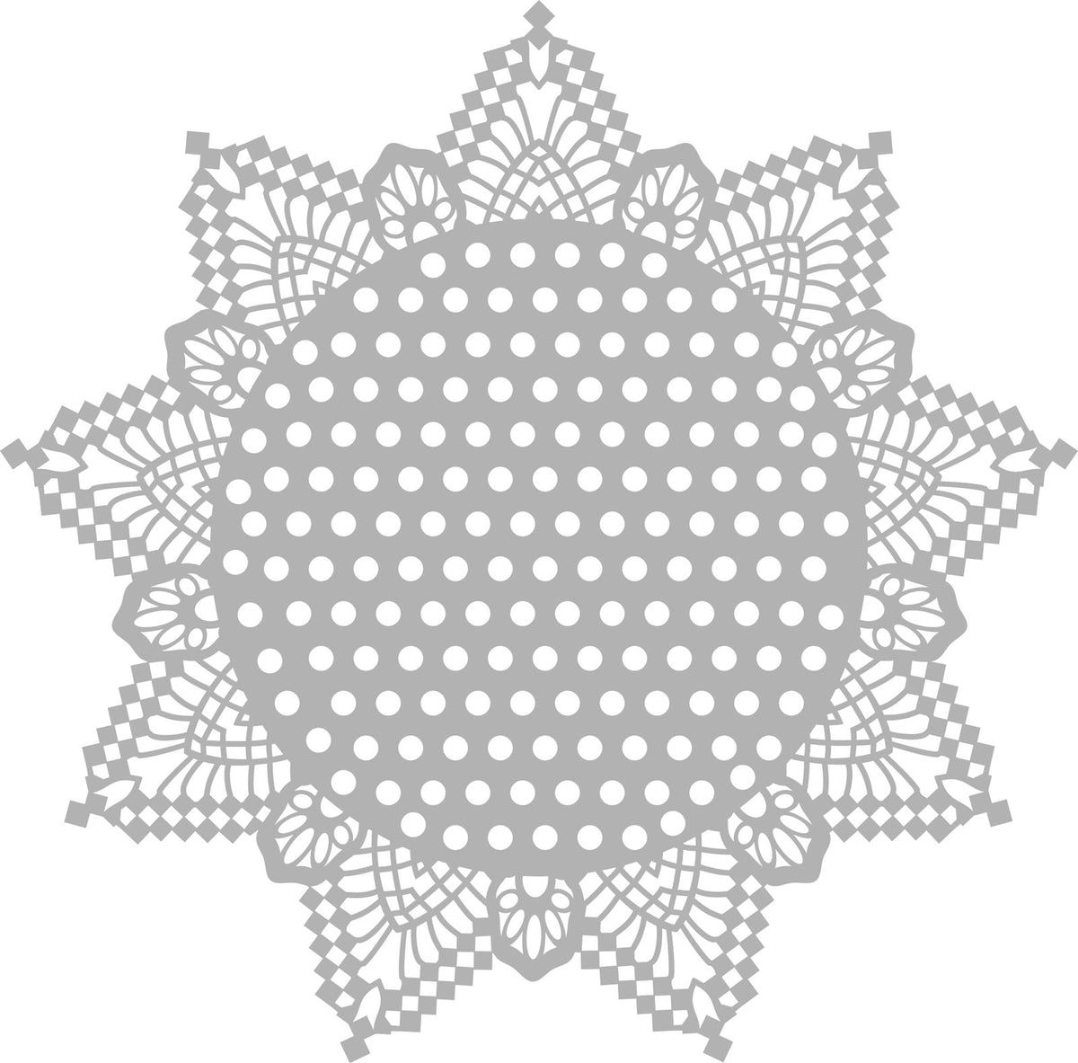 Vaessen creative • pochoir masque 30x30cm points avec bords