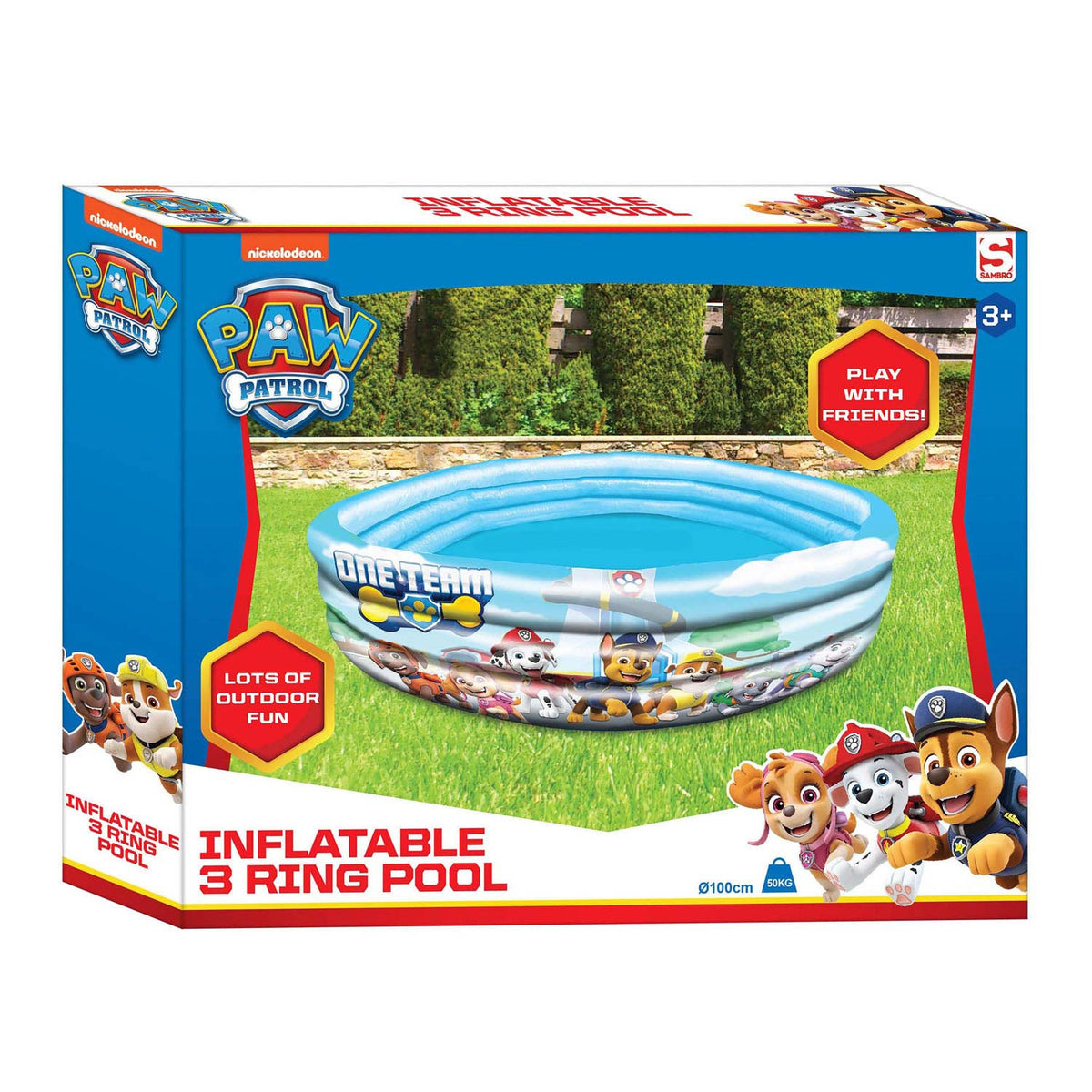 Sambro Piscine à 3 rings patrouille, 100 cm