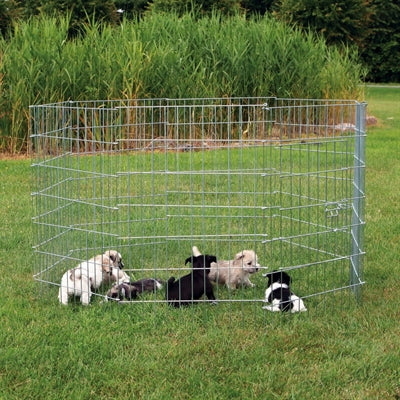 Trixie Natura Puppyren Galvanisé Metal 8 Panneaux