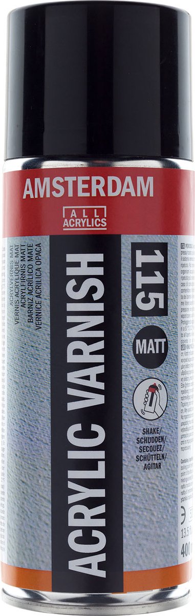 Amsterdam tous acryliques amsterdam • vernis acrylique mat 115 bombe aérosol 400ml