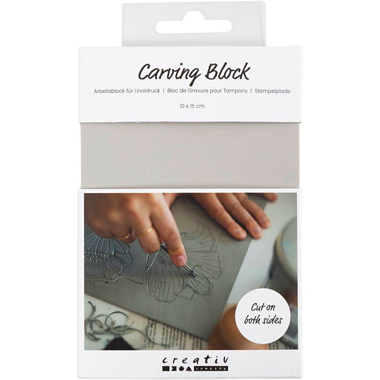 Blocs de tampons Creativ company, feuille 10x15 cm, gris clair, 180 gr, 1 pièce