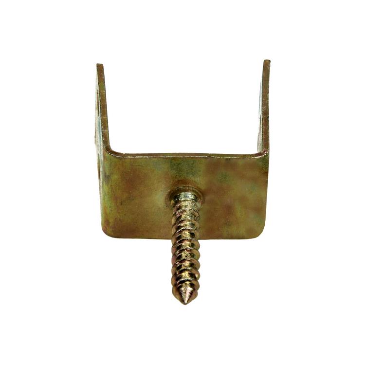 Mack 1069066 - Support d'écran tressé en U jaune galvanisé 37 mm | 10 pièces