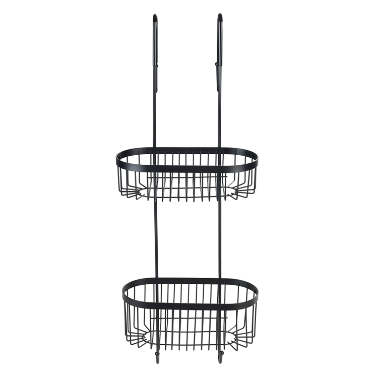 Wenko 1069611 - support de douche 2 couches serino noir | 1 pièce