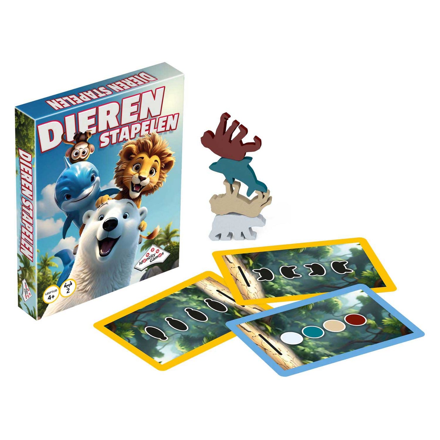 Jeux d'identité jeu d'empilage d'animaux - 2 joueurs