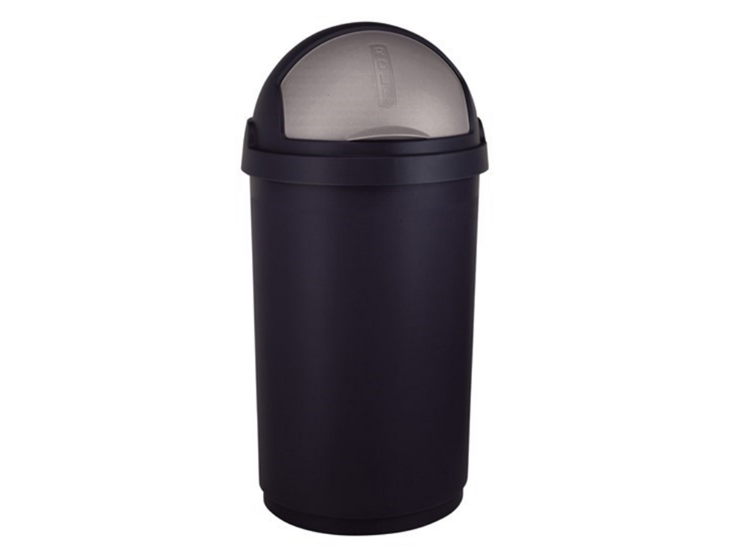 Poubelle à balles Curver roll 50l noir argent