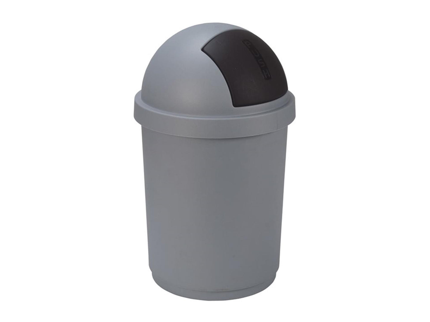Poubelle à balles Curver roll 50l argent noir