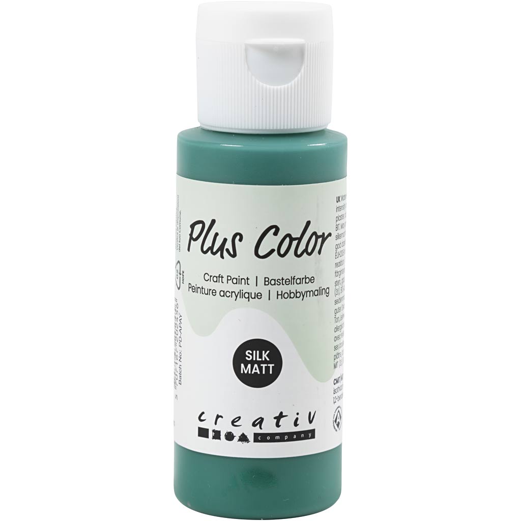 Peinture acrylique Plus Color, vert foncé, 60 ml 1 flacon
