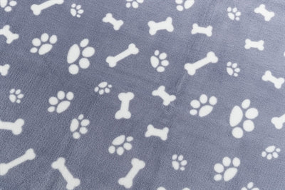 Trixie couverture pour chien Kenny polaire pattes d'os bleu