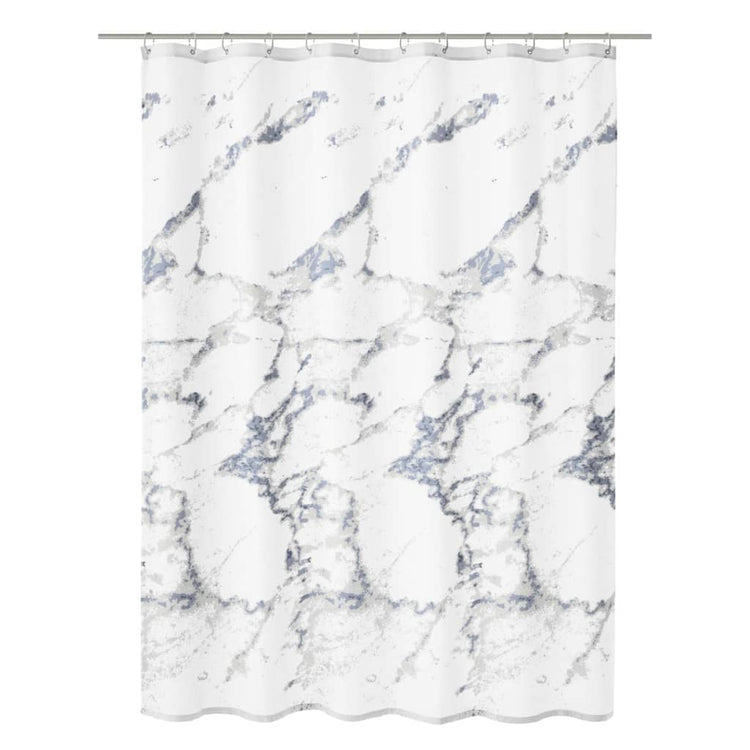 Little Wolke Little Wolke Shower Curtain Marble 180x200 cm blanc et gris