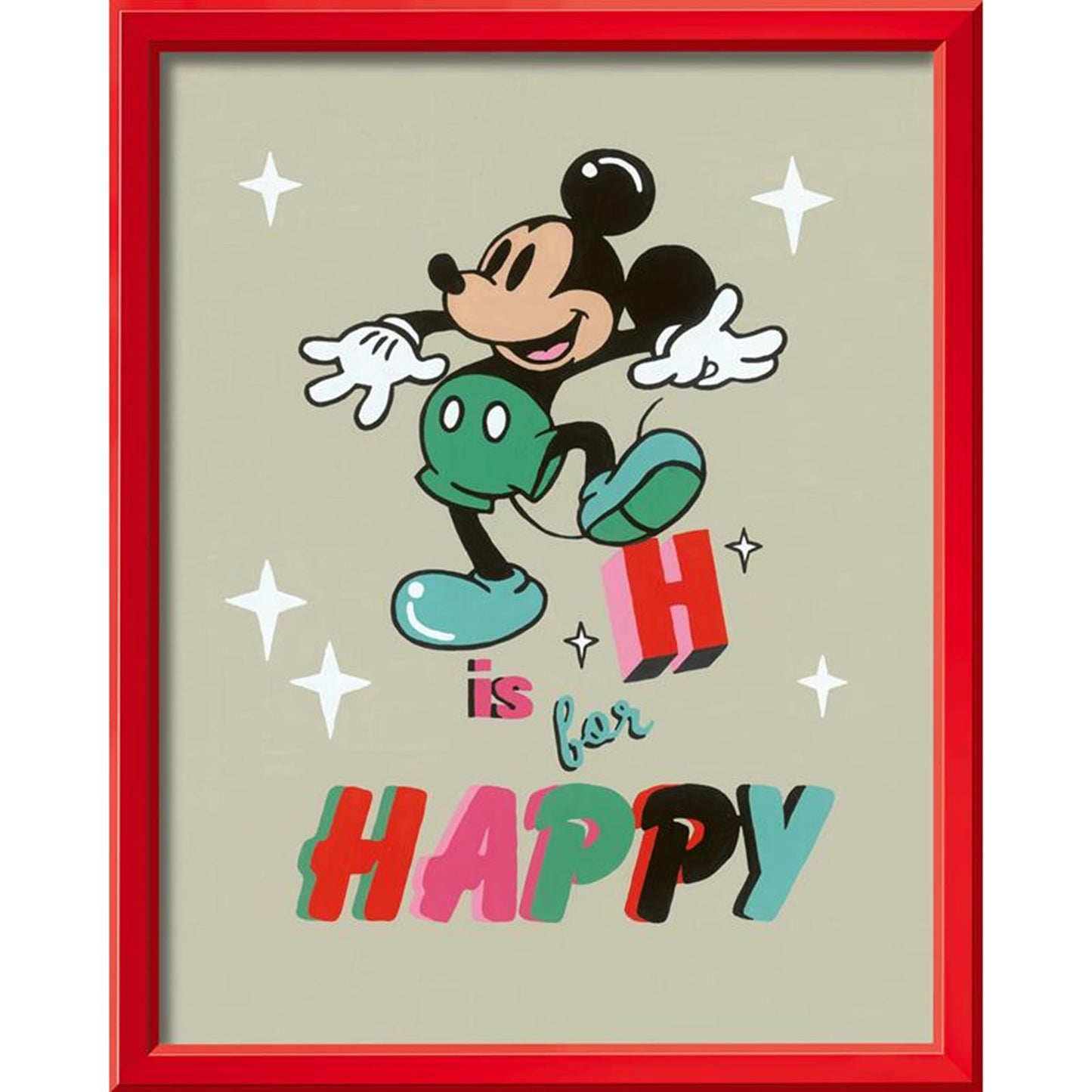 La peinture de Ravensburger Creart au numéro H est pour Happy Mickey Mouse