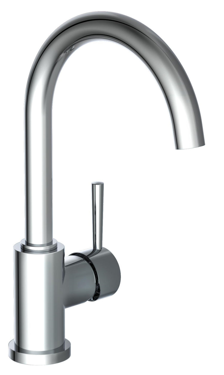 Schütte schütte eenknops mélangeur avec becorne rond chrome -colored