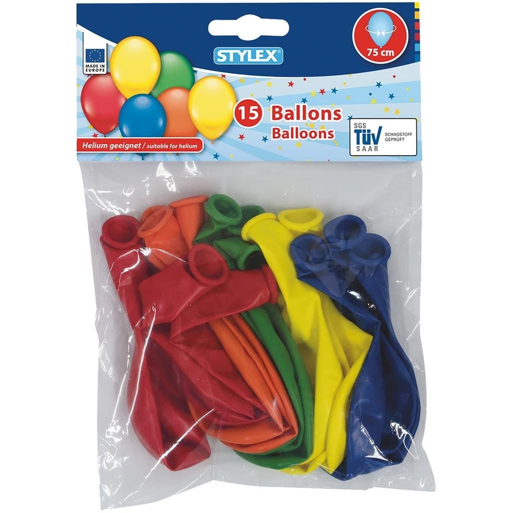 Ballons Stylex Stylex Helium 75 cm 15 pièces