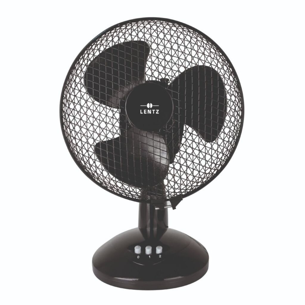 Ventilateur de table Lentz Lentz 23 cm noir