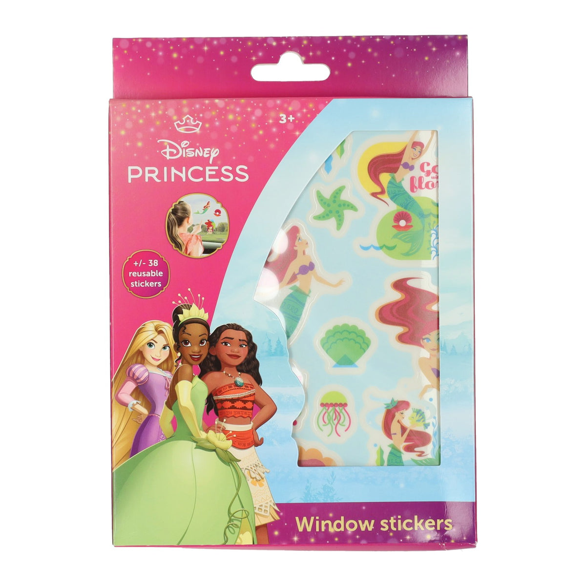 Disney stickers fenêtre princesse réutilisable