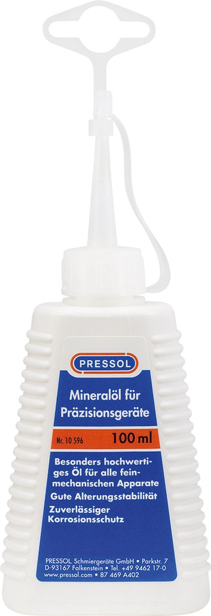 Huile minérale Pressol pour équipements de précision 100 ml