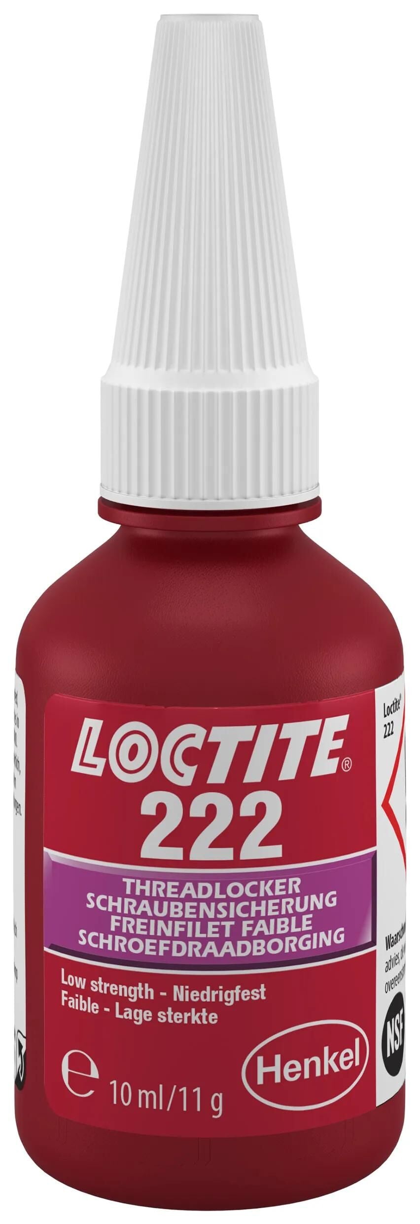 Rétention de vis loctite 10 ml 222