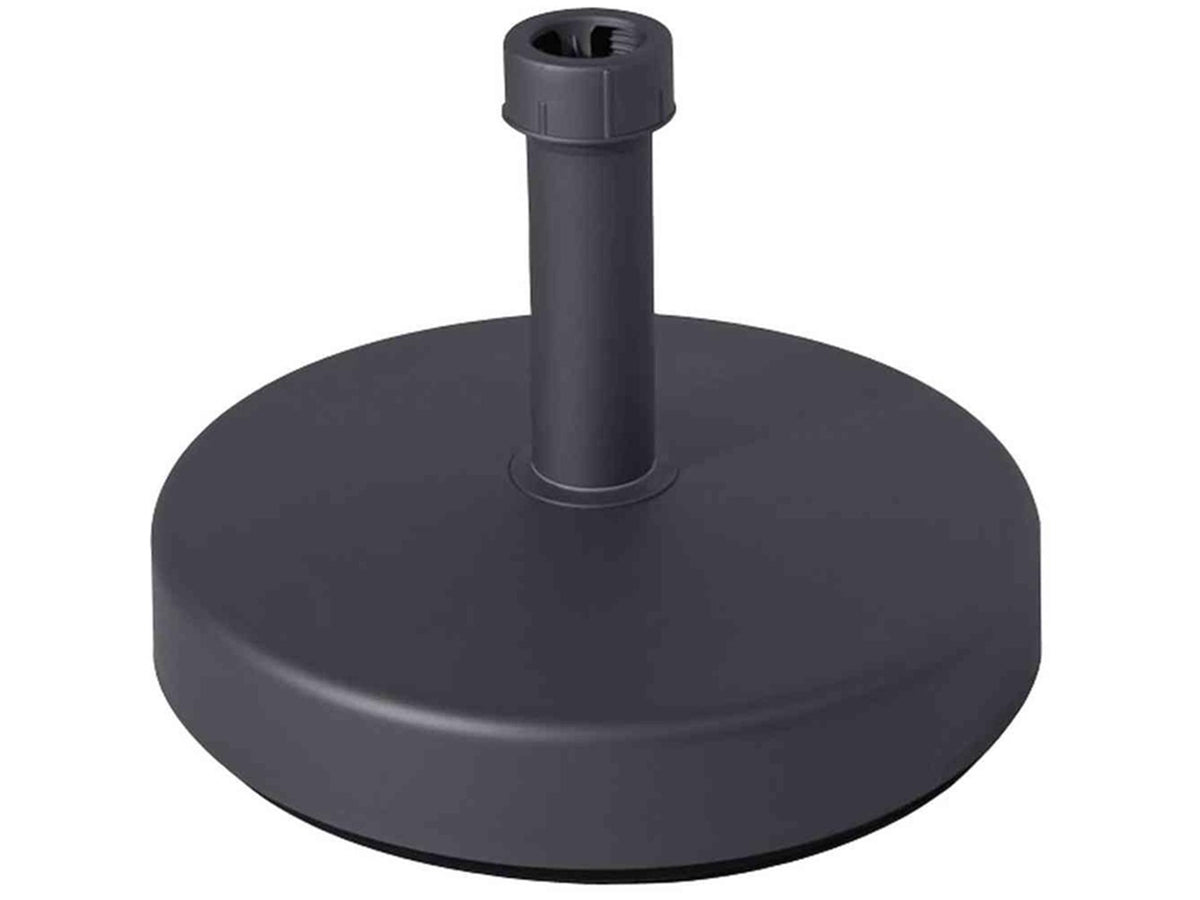 Pied de parasol 25kg rond rechargeable anthracite