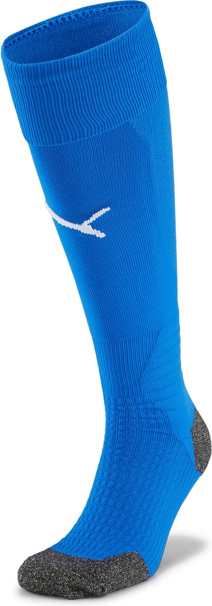Puma team liga chaussettes chaussettes de sport pour hommes - limonade bleu électrique - blanc