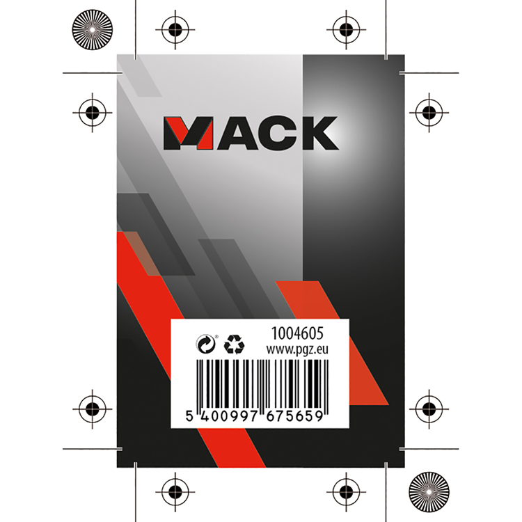 Mack 1004605 - jeu de puces adhésives en plastique | 3 pièces