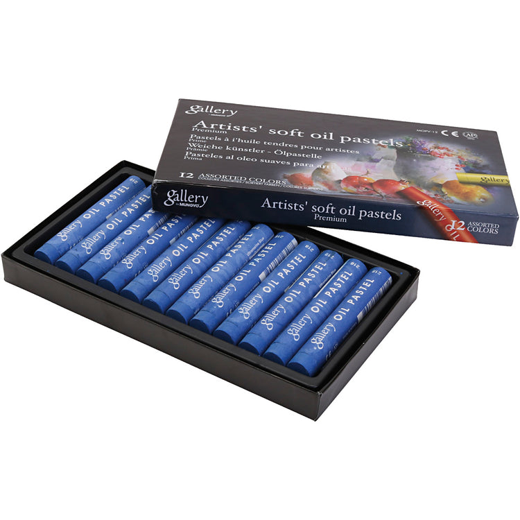 Pâte d'huile de galerie, L: 7 cm, D 11 mm, épaisseur 11 mm, Ultra Marine, 12 pièces 1 boîte