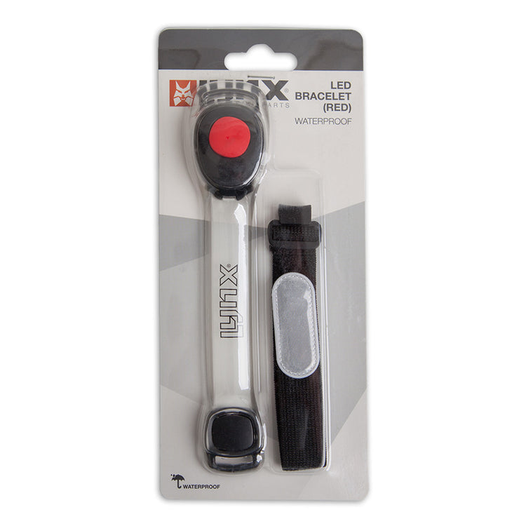 Bracelet Lenx LED Red incl 2x Batterie CR2032 sur la carte