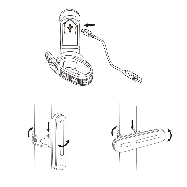 Feu arrière USB Capsule XL