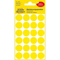 Points de marquage avery zweckform 3007 jaune 96 pièces
