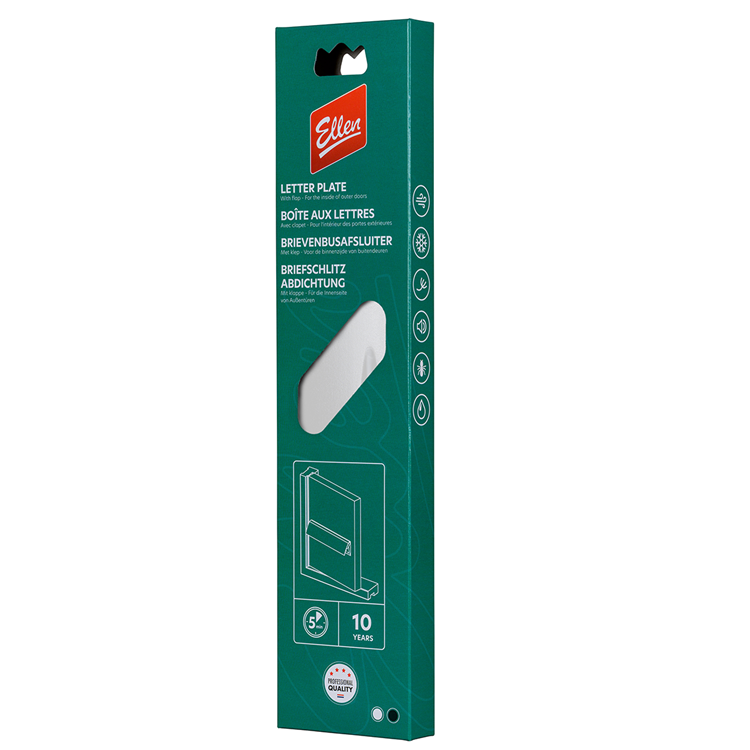 Ellen 1071698 - couvercle pour assiette aux lettres blanc | 1 pièce