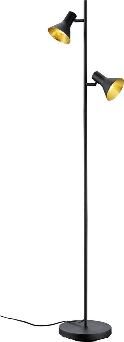 Rl live your light reality nina - lampadaire - noir - excl. 2x e14 2 w - interrupteur au pied