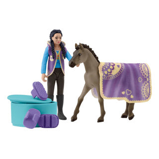 Ensemble de beauté Schleich Horse Club avec Kim 42753